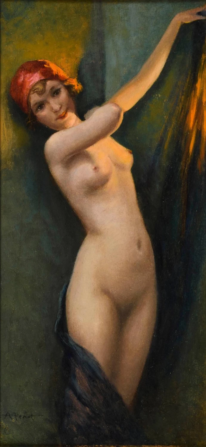 Nudo femminile in piedi
